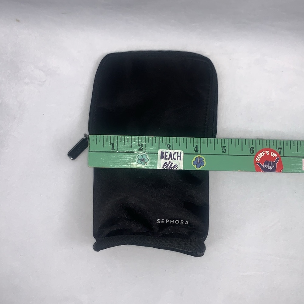 Sephora Makeup Brush Bag Black with Iridescent Interior Stand Up Carrying Case - Picture 4 of 10